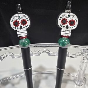 Day of the Dead Pens w/Black Ink & Refill